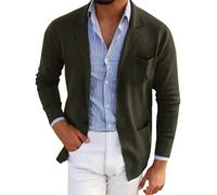 Blazer da uomo a maniche lunghe giacca blazer da uomo UK Slim Fit Smart Casual Business Suit Giacca sottile Blazer sportivo da uomo abiti leggeri abiti quotidiani Giacche per feste di nozze Top, AG.,