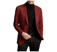 Blazer da uomo, blazer casual leggero da uomo, classico bavero con bottoni, cappotto leggero, slim fit, abiti casual, giacca formale da lavoro, diserbo per testimoni dello sposo, vestiti formali
