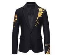 Blazer Da Uomo Con Un Bottone in Tinta Unita Blazer Da Uomo Collo a Scialle 1 Bottone Slim Fit Giacca Da Abito Formale Vestibilità Normale Regular Fit Giacche Chic Elegante Giacche Da Lavoro Formale