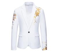 Blazer Da Uomo Con Un Bottone in Tinta Unita Blazer Da Uomo Collo a Scialle 1 Bottone Slim Fit Giacca Da Abito Formale Vestibilità Normale Regular Fit Giacche Chic Elegante Giacche Da Lavoro Formale