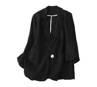 Blazer Donna 2026 Elegante Maniche Lunghe Colletto A Risvolto Giacca Monopetto Un Bottone Abbigliamento Professionale Adatto Per Ufficio Lavoro Riunioni Cerimonie Carriera E Occasioni Speciali