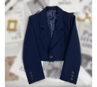 Blazer donna corto elegante con maniche lunghe perfetto per il posto di lavoro