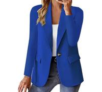 Blazer Donna Eleganti Carriera Slim Fit Manica Lunga Aperto Davanti Colletto Cappotti Ufficio Cerimonia Tailleur da Ufficio Basic Cappotto Da Lavoro Bottone Elasticizzate Jacket Taglie Forti Curvy