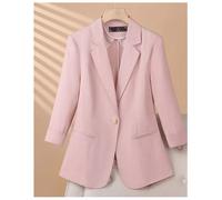 Blazer Donna Rosa Cipria Femminile Con Revers Classici E Linea Sottile CF56584