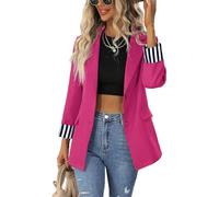 Blazer Donna Versione della Tuta per Il Blocco dei Colori A Manica Lunga-G76Z318-S