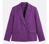 Blazer doppiopetto largo, Signatures ISEULT Viola XL Tinta unita