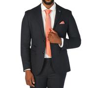 Blazer Formale In Mistura Di Lana Blu Navy Paul Andrew