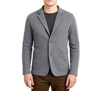 Blazer Giacca Jacket da Uomo Slim Fit in Lana - Punto di Cucitura Milano - Artigianale, Made in Italy - Casual, Classica Sportiva (L, Grigio)