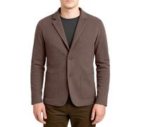 Blazer Giacca Jacket da Uomo Slim Fit in Lana - Punto di Cucitura Milano - Artigianale, Made in Italy - Casual, Classica Sportiva (L, Tabacco)