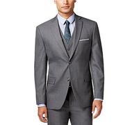 Blazer Grigio Alfani Uomo Slim Fit Con Rever A Due Bottoni 38L