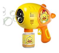 Blazer per bolle d'anatra per bambini | Bolle di sapone per bambini | Bolle di schiuma gialla a batteria, gioco all'aperto per una festa in spiaggia estiva, intrattenimento sensoriale per bambini in