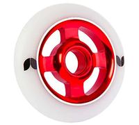 Blazer Stormer 4 Spoke Aluminium 100mm Scooter Wheels - White Red - One Size