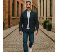 Blazer Uomo Antony Morato XL Blu Super Slim Fit Mezza Fodera A Revers Singolo