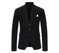 Blazer Uomo Casual, Giacca da Uomo Elegante e Casual per Stagioni Primaverili e Autunnali con Design Moderno in Tinta Unita