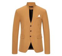 Blazer Uomo Casual, Giacca da Uomo Elegante e Casual per Stagioni Primaverili e Autunnali con Design Moderno in Tinta Unita