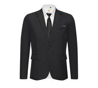 Blazer Uomo, Giacca da Abito Formale Casual Lino Tempo Libero Leggera Giacca Giacche da Abito Primavera Estate Revers a Righe con Un Bottone Jacket da Abito d'Affari Business Cappotti Moda Cappotto