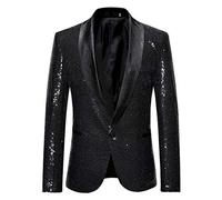 Blazer Uomo Nuovo Casual Giacca Business Outwear Party Uomo Camicetta Costume Solido Top Giacca Elegante Matrimonio Uomo Abiti e Giacche, Le Noir, S, Giacca