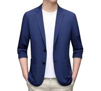 Blazer Uomo Primaverile, Blazer a Quadri Casual Classico alla Moda Blazer Elegante Formale vestibilità Normale, Blazer da Uomo Taglie Forti da Smoking da Matrimonio per Il Tempo Libero