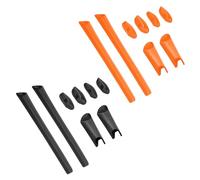 BLAZERBUCK Kit di calze di ricambio per auricolari e naselli per occhiali da sole Oakley Half Jacket XLJ, nero + arancione