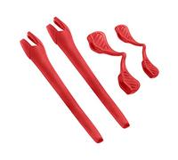 BLAZERBUCK Kit di calze di ricambio per auricolari e naselli per occhiali da sole Oakley Radar EV Series, Rosso, 0