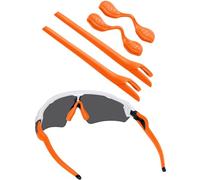 BLAZERBUCK Kit di calze di ricambio per auricolari e naselli per occhiali da sole Oakley Radar EV Series, arancione