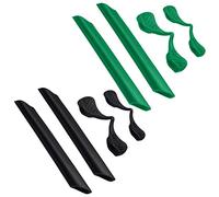 BLAZERBUCK Kit di calze di ricambio per occhiali da sole Oakley RadarLock Series, colore: nero e verde scuro