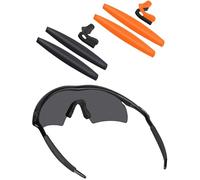 BLAZERBUCK Kit di ricambio per calzini e naselli per occhiali da sole Oakley M Frame Series - nero + arancione
