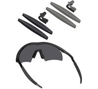 BLAZERBUCK Kit di ricambio per calzini e naselli per occhiali da sole Oakley M Frame Series - nero + grigio