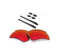 BlazerBuck Lenti di ricambio e kit calze per Oakley Flak 2.0 XL OO9188, Rosso Fuoco - Polarizzato, 0