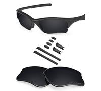 BLAZERBUCK Lenti di ricambio polarizzate anti-sale e kit calzino per Oakley Half Jacket XLJ - Nero