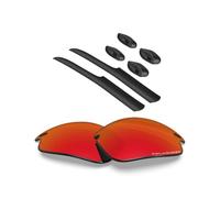 BlazerBuck Lenti di ricambio polarizzate anti-sale, per Oakley Fast Jacket OO9097, Rosso fuoco Polarizzato, taglia unica
