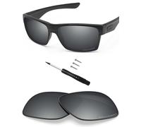 BlazerBuck Lenti di Ricambio polarizzate Anti-Sale per Oakley TwoFace OO9189, Argento Cromato - Polarizzato, 0