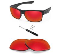 BlazerBuck Lenti di ricambio polarizzate anti-sale per Oakley TwoFace OO9189, Rosso Fuoco - Polarizzato, 0