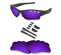 BlazerBuck Lenti di ricambio polarizzate anti-sale per occhiali da sole Oakley Flak Jacket XLJ, Viola cosmico - Polarizzato, 0