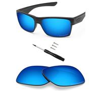 BlazerBuck lenti di ricambio polarizzate anticalcare per Oakley TwoFace OO9189 Blu ghiaccio polarizzato Taglia unica