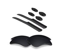 BlazerBuck Lenti di ricambio polarizzate e kit calzino per occhiali da sole Oakley Fast Jacket XL OO9156, Nero Polarizzato, 0