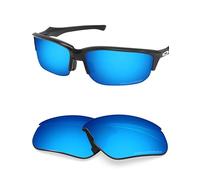 BLAZERBUCK Lenti di ricambio polarizzate per occhiali da sole Oakley Flak Beta OO9363/Flak Beta Asian Fit OO9372, Blu ghiaccio Polarizzato, Fit Flak Beta OO9363 64 mm