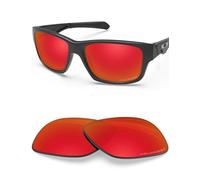 BlazerBuck Lenti polarizzate di ricambio per Oakley Jupiter Squared OO9135, Rosso Fuoco - Polarizzato, 0