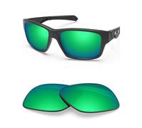 BLAZERBUCK Lenti polarizzate di ricambio per occhiali da sole Oakley Jupiter Squared OO9135, Verde smeraldo - Polarizzato, 0