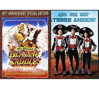 Blazing Saddles Special Edition & Three Amigos DVD Western Comedies Bundle Double Feature 2 Movie Set