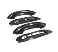 BLBNEZBZTY maniglia per porta posteriore Elegante e resistente rivestimento per maniglia esterna a portiera in fibra di carbonio per auto, per A6 C8 S6 RS6 Q6 E-Tron con foro ausiliario