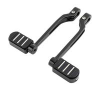 BLBNEZBZTY Pedane del cambio con punta tallone per Touring per Road per King per Street per Glide 1988-2023 per Softail per Slim per Fat Boy 1986-2017 Leva del cambio pieghevole per moto(Black Set B)