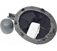 BLBNEZBZTY Pomelli del cambio per auto Per 2003-2012/500 500C 2007-2013 5 velocità nero grigio pomello del cambio in pelle pomello del cambio per auto testa( Grey-set)