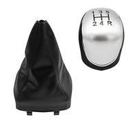 BLBNEZBZTY Pomelli del cambio per auto Per Ford Per Mondeo 4 Per Mk4 2007 2008 2009 2010 2011 2012 2013 2014 Auto Pomello Del Cambio Ghetta Boot copertura(Silver 5 Speed 2pcs7)