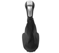 BLBNEZBZTY Pomelli del cambio per auto Per Spark 2011 2013 2014 2015 2016 Leva del pomello del cambio Stick Ghetta Boot Collare di copertura Auto Pomello del cambio Testa( Silver)