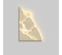 BLCKTIGR Landscape Wall Art, Arte a Parete LED 3D con Luce Decorazione Montagna e Cascata, Applique da Parete Senza Sfarfallio Bassa Tensione Sicura per Soggiorno Camera(I,70 * 105cm/27.56 * 41.34in)