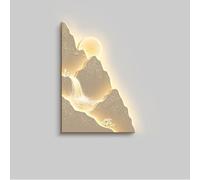 BLCKTIGR Landscape Wall Art, Arte a Parete LED 3D con Luce Decorazione Montagna e Cascata, Applique da Parete Senza Sfarfallio Bassa Tensione Sicura per Soggiorno Camera(F,70 * 105cm/27.56 * 41.34in)