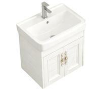BLCKTIGR Stile Moderno mobili Bagno，Multiuso Mobile da Bagno ，Stretto Mobile Bagno lavabo con Ante，per Spazi Ridotti、Soggiorno、Corridoio、Bagno(20in)
