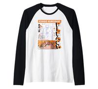 Bleach Ichigo Kurosaki Mangazine Cover Collage Anime Maglia con Maniche Raglan