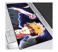 bleach Kurosaki Ichigo Tappetino Mouse Gaming 900x 400mm XXL per Mouse e PC, 3mm Mouse Pad Antiscivolo Fondo in Gomma con Bordi Cuciti, B